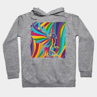 colorful phoenix Hoodie